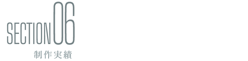 SECTION06：制作実績